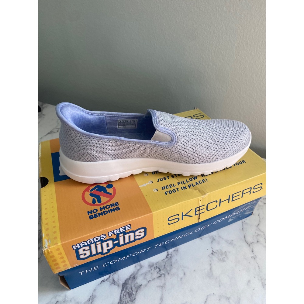 Skechers Hands Free Slip-ins GO WALK Arch Fit Joy Stefane Light Gray 126303 LTGY